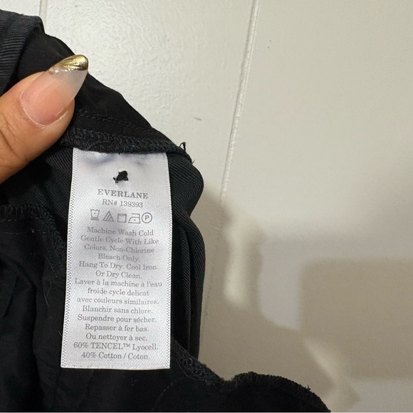 Everlane Way-High Drape Pants Black Size 6 | High Rise Wide Leg Trouser - Picture 7 of 10